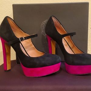 Vince Camuto Suede Mary Janes "Jasper"